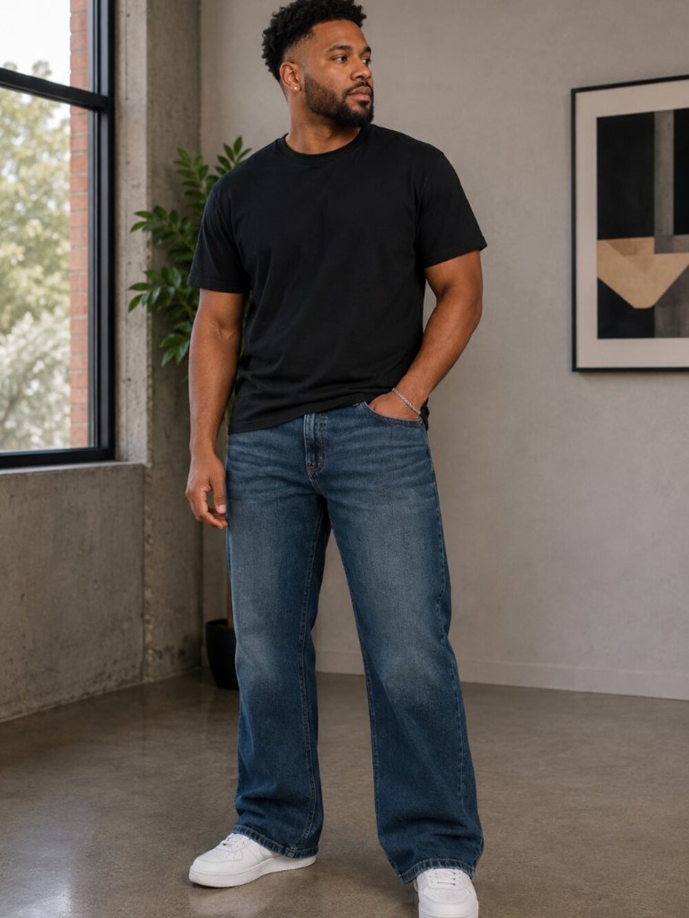 George Mens Boot Cut Jeans